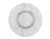Arken 18-inch White Marble Lazy Susan