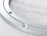 Arken 18-inch White Marble Lazy Susan