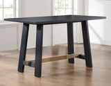 Aubrey 5-Piece 59.5" Counter Dining Set, Black Finish