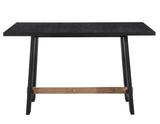 Aubrey 5-Piece 59.5" Counter Dining Set, Black Finish