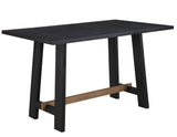Aubrey 5-Piece 59.5" Counter Dining Set, Black Finish