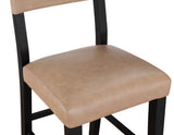 Aubrey 5-Piece 59.5" Counter Dining Set, Black Finish