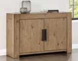 Aubrey Waxed Driftwood 7-Piece 78-96" Dining Set