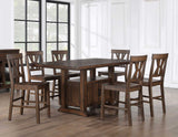 Auburn 5-Piece Storage Counter Table Dining Set (Table & 4 Side Chairs)
