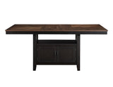 Bermuda 60-80" Storage Counter Table with 20" Leaf