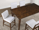 Canton 5-Piece 72" Counter Dining Set with Upholstered Counter Chairs