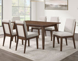 Canton 5-Piece 72" Upholstered Side Chair Dining Set
