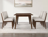 Canton 5-Piece 72" Upholstered Side Chair Dining Set
