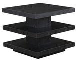 Canyon 3-Piece Table Set, Black (Cocktail Table & 2 End Tables)