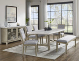 Carena 5-Piece White Marble Dining Set (Table & 4 Side Chairs)