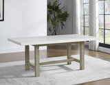 Carena 5-Piece White Marble Dining Set (Table & 4 Side Chairs)