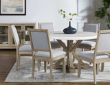 Carena 5-Piece 52-inch Round White Marble Dining Set (Table & 4 Side Chairs)