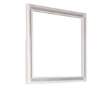 Cassie Illuminating Glam Dresser and Mirror, Shimmering Pearl Finish