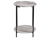 Coleen Sanwar Green Marble 18″ Round End Table
