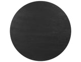 Colvin 36″ Round Castered Coffee Table, Black Finish