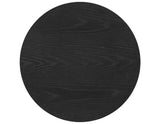 Colvin 18" Round End Table, Black Finish