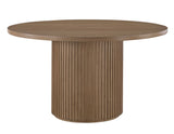 Colvin 52" Round Dining Table, Toffee finish
