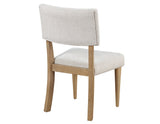 Colvin 5-Piece 52" Round White Marble Dining Set, Toffee Finish