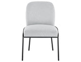 Conrad Upholstered Side Chair with Black Leg