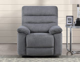 Cozy Glider Recliner, Manual, Gray