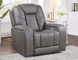 Daniel Triple Power Immersive Entertainment Leather Recliner with Built-in Speakers