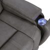 Daniel Triple Power Home Theater Immersive Entertainment Reclining Set, Leather