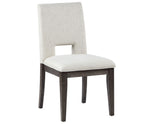 Evan 5-Piece 78-96-inch Dining Set with 4 Eggshell Linen-Look Side Chairs