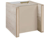 Garland Glass Top 3-Piece Table Set, Washed Parchment Finish