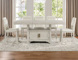 Garland 5-Piece Dining Set, Distressed Greige Finish