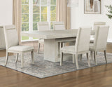 Garland 5-Piece Dining Set, Distressed Greige Finish