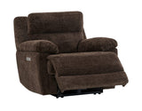 Gatlin Brown Fabric Dual-Power Recliner