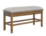 Grayson 24" Counter Storage Bench w/Nailhead Trim