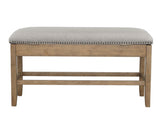 Grayson 24" Counter Storage Bench w/Nailhead Trim