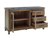 Grayson 6-Piece Marble Top Counter Storage Dining Set