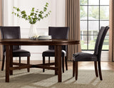 Hartford 72 inch table 7 Piece Set, Brown Chairs (Table & 6 Side Chairs)