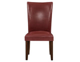 Hartford 72 inch table 7 Piece Set, Red Chairs (Table & 6 Side Chairs)