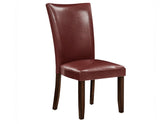 Hartford 72 inch table 7 Piece Set, Red Chairs (Table & 6 Side Chairs)
