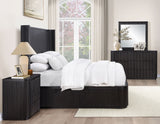 Henry 65″ 6-Drawer Reeded Dresser and Mirror, Espresso Finish