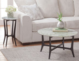 Hoxley  30″ Round Green Onyx Coffee Table