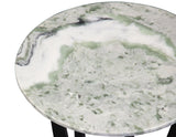 Hoxley Green Onyx Round End Table