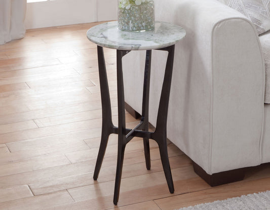 Hoxley Green Onyx Round End Table