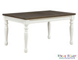 Joanna Kids 5 Piece Dining Set, Ivory and Mocha Finish