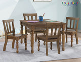 Joanna Kids Solid Wood Side Chair, Mocha