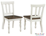 Joanna Kids Solid Wood Side Chair, Ivory and Mocha Finish