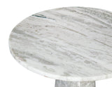 Joni 18″ Round Fantasy Brown Marble Accent End Table