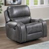 Keily Recliner, Manual Swivel, Glider, Grey