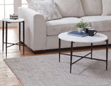 Loxie Solid Marble Top 16″ Round End Table