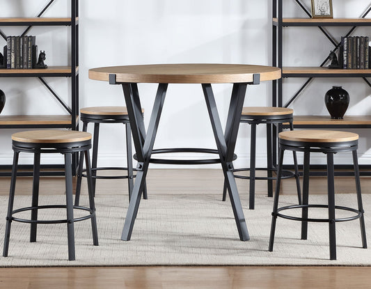 Magnolia 5-Piece 42" Round Counter Dining Set