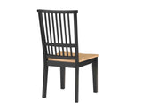 Magnolia Black 5-Piece Round Dining Set with Wooden Seat Chair