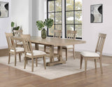 Napa 5-Piece 72-108-inch Dining Set, Sand (Table & 4 Side Chairs)